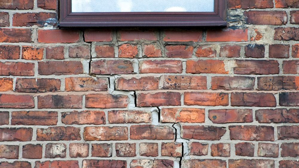 Image showing subsidence cracks in a house